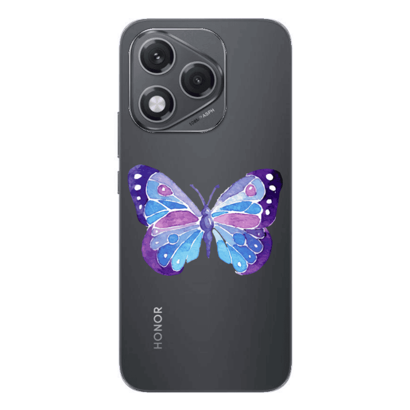 Honor 400 Lite Big Butterfly Transparent Silicone TPU Θήκη