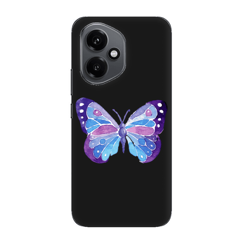 Honor Magic 400 Big Butterfly Black Colored Silicone TPU Θήκη