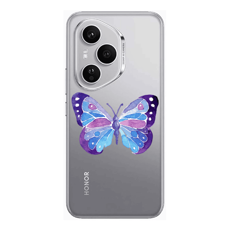 Honor Magic 400 Pro Big Butterfly Transparent Silicone TPU Θήκη