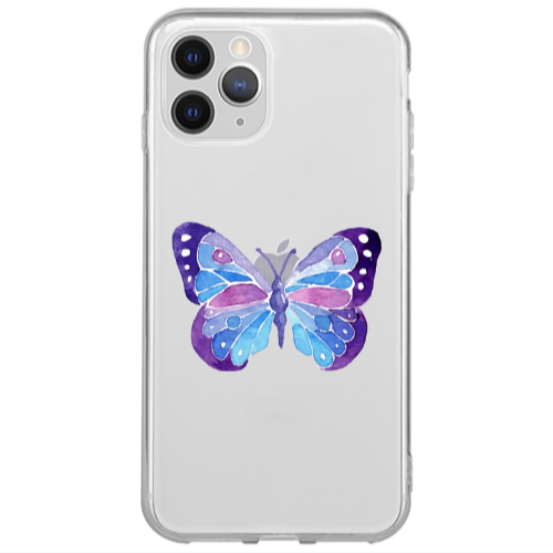 Apple iPhone 13 Pro Max Big Butterfly Transparent Silicone TPU Θήκη