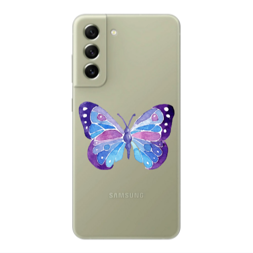 Samsung S22 Plus Big Butterfly Transparent Silicone TPU Θήκη