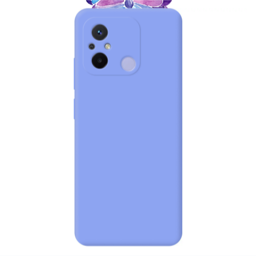 Xiaomi Redmi 12C Big Butterfly Light Purple Colored Silicone TPU Θήκη