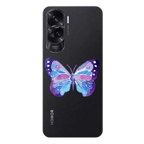 Honor 90 Lite 5G Big Butterfly Transparent Silicone TPU Θήκη
