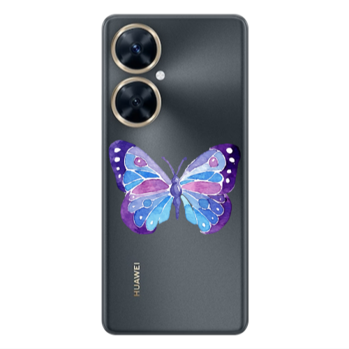 Huawei Nova 11i Big Butterfly Transparent Silicone TPU Θήκη