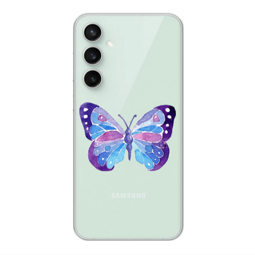 Samsung S24 Plus Big Butterfly Transparent Silicone TPU Θήκη