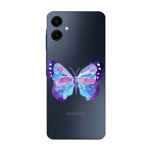 Samsung A06 Big Butterfly Transparent Silicone TPU Θήκη