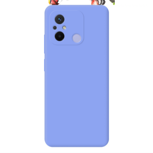Xiaomi Redmi 12C Mixed Butterflys Light Purple Colored Silicone TPU Θήκη