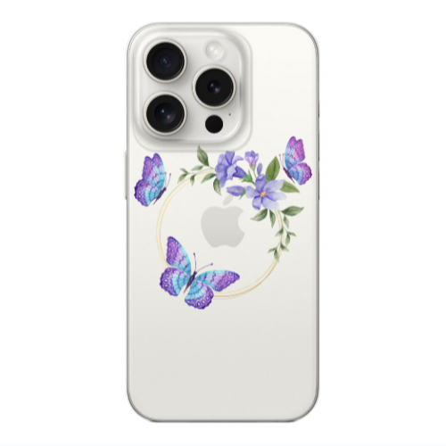 Apple Iphone 16 Pro Butterfly on the ring Transparent Silicone TPU Θήκη