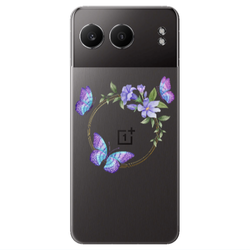 Oneplus Nord 4 Butterfly on the ring Transparent Silicone TPU Θήκη