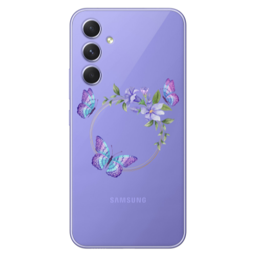 Samsung A56 Butterfly on the ring Transparent Silicone TPU Θήκη