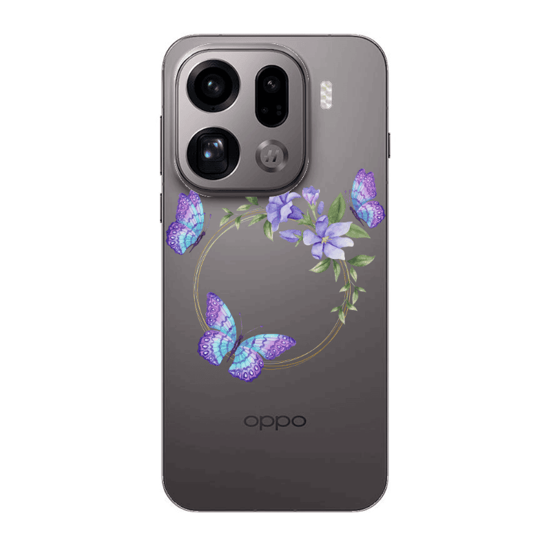 Oppo Find X9 Pro Butterfly on the ring Transparent Silicone TPU Θήκη