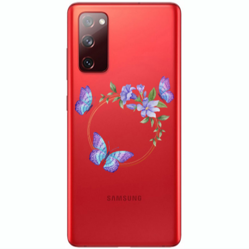 Samsung S20 FE Butterfly on the ring Transparent Silicone TPU Θήκη