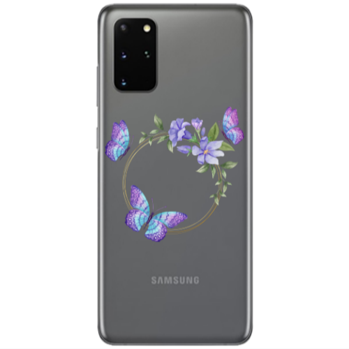 Samsung S20 Plus Butterfly on the ring Transparent Silicone TPU Θήκη