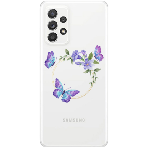 Samsung A53 Butterfly on the ring Transparent Silicone TPU Θήκη