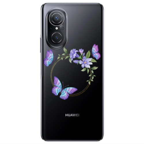 Huawei Nova 9 SE Butterfly on the ring Transparent Silicone TPU Θήκη
