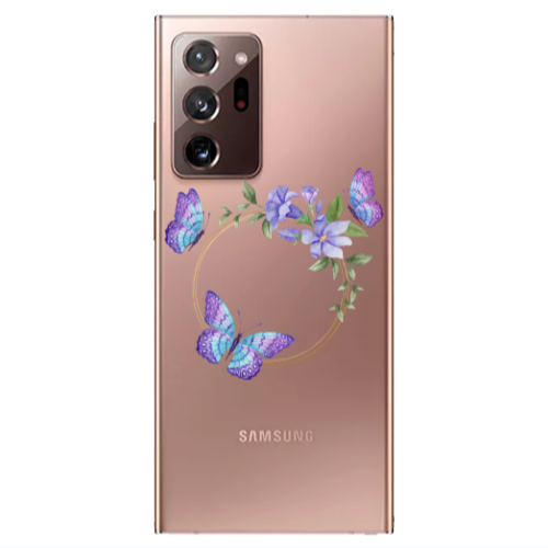 Samsung Note 20 Ultra Butterfly on the ring Transparent Silicone TPU Θήκη