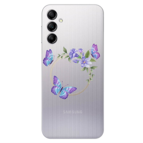 Samsung A24 Butterfly on the ring Transparent Silicone TPU Θήκη