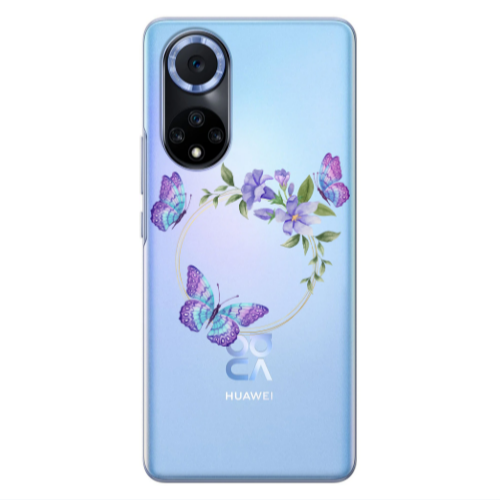 Huawei Nova 9 Butterfly on the ring Transparent Silicone TPU Θήκη