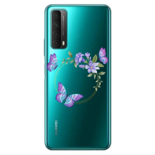 Huawei P Smart 2021 Butterfly on the ring Transparent Silicone TPU Θήκη
