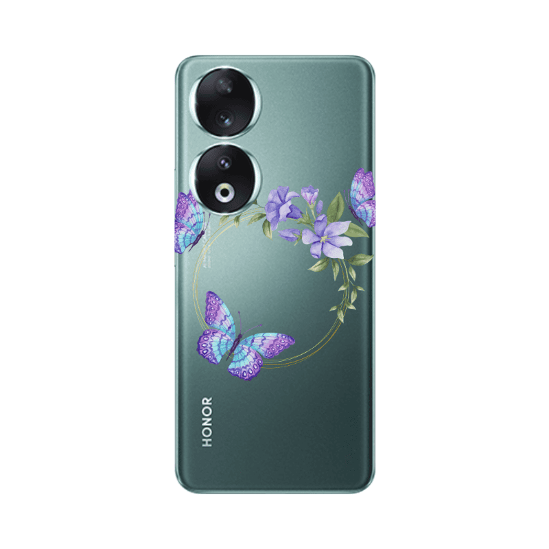 Honor 90 5G Butterfly on the ring Transparent Silicone TPU Θήκη