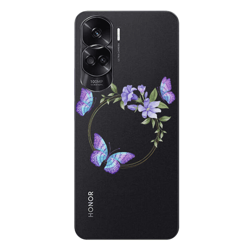 Honor 90 Lite 5G Butterfly on the ring Transparent Silicone TPU Θήκη
