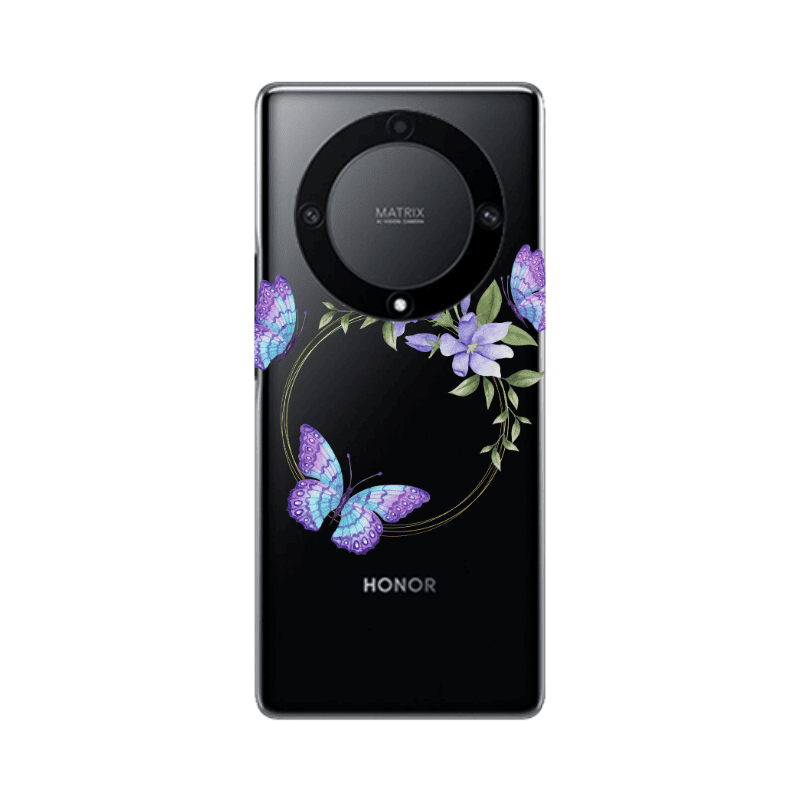 Honor Magic5 Lite 5G Butterfly on the ring Transparent Silicone TPU Θήκη