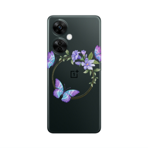Oneplus Nord CE 3 Lite 5G Butterfly on the ring Transparent Silicone TPU Θήκη