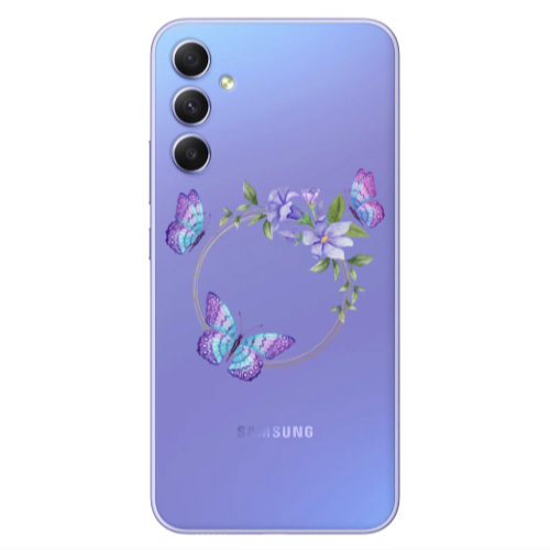 Samsung A25 Butterfly on the ring Transparent Silicone TPU Θήκη