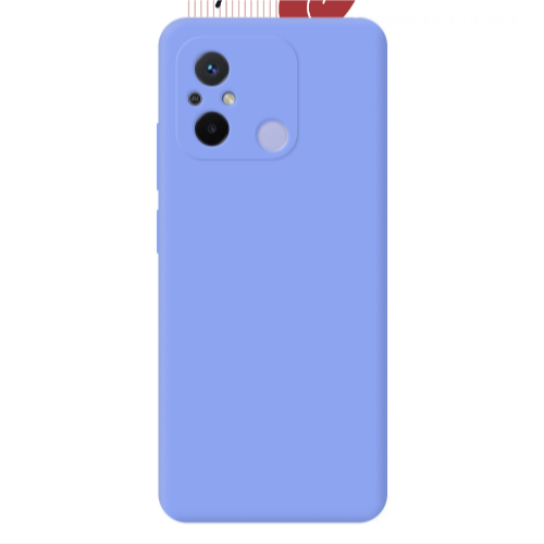 Xiaomi Redmi 12C Butterfly Lines Light Purple Colored Silicone TPU Θήκη