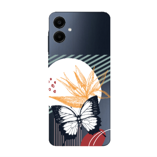 Samsung A06 Butterfly Lines Transparent Silicone TPU Θήκη
