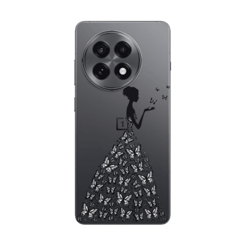 Oneplus 13 5G Butterfly Girl Transparent Silicone TPU Θήκη