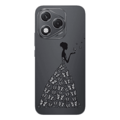 Honor 400 Lite Butterfly Girl Transparent Silicone TPU Θήκη