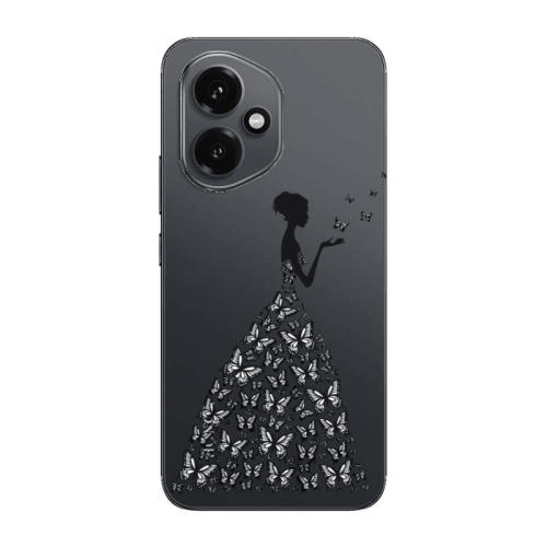 Honor Magic 400 Butterfly Girl Transparent Silicone TPU Θήκη