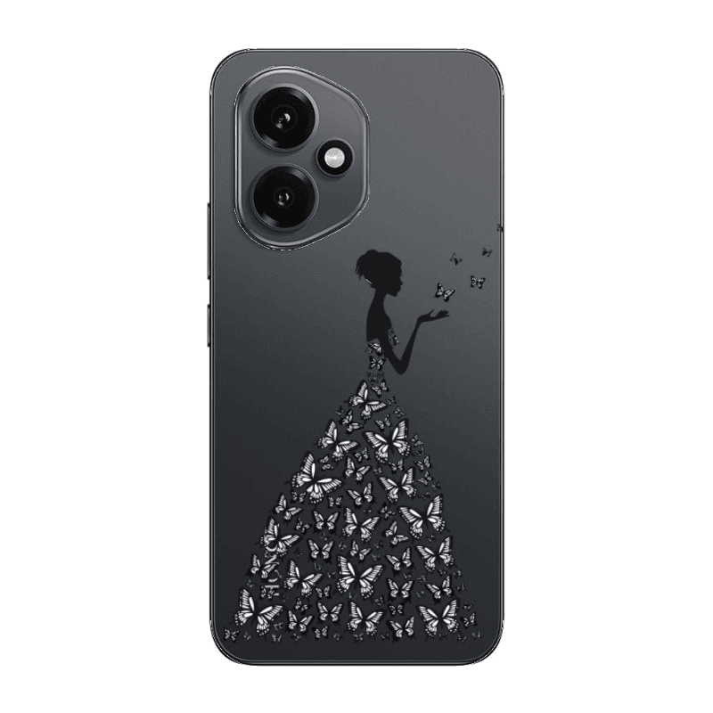 Honor Magic 400 Butterfly Girl Transparent Silicone TPU Θήκη