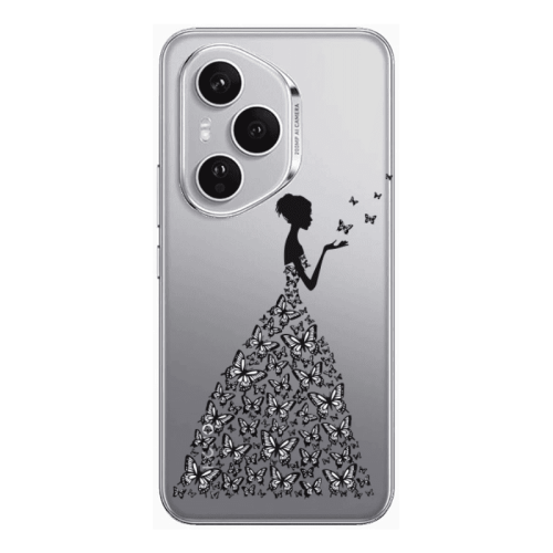 Honor Magic 400 Pro Butterfly Girl Transparent Silicone TPU Θήκη