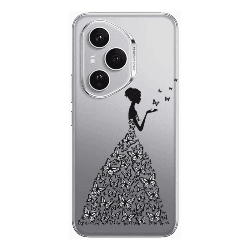 Honor Magic 400 Pro Butterfly Girl Transparent Silicone TPU Θήκη