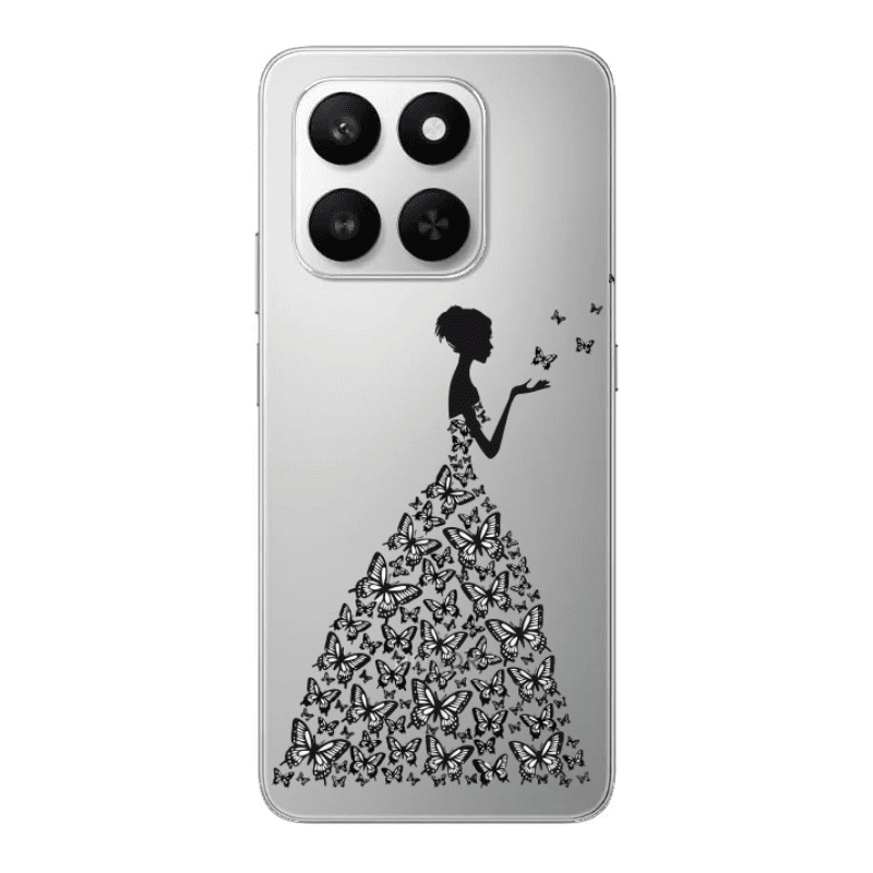 Honor Magic 400 Smart Butterfly Girl Transparent Silicone TPU Θήκη