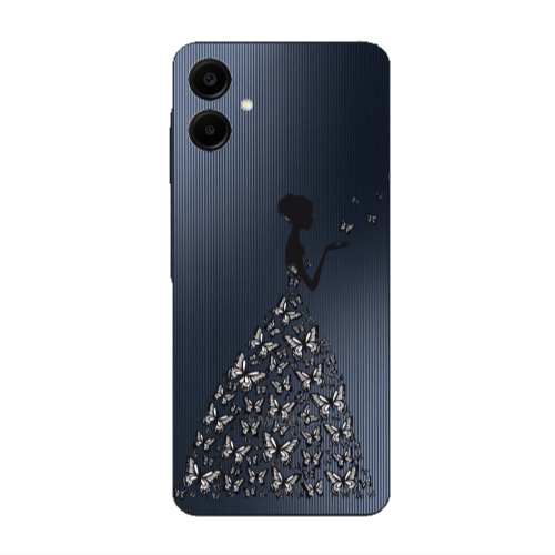Samsung A06 Butterfly Girl Transparent Silicone TPU Θήκη