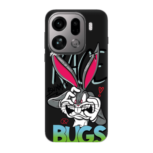 Oppo Find X9 Pro No Patience Black Colored Silicone TPU Θήκη