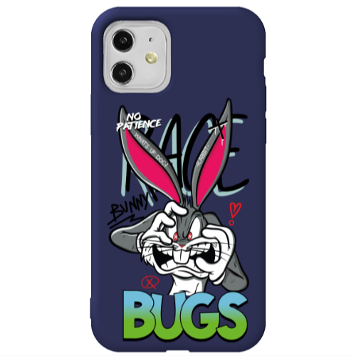 Apple iPhone 11  No Patience Dark blue Colored Silicone TPU Θήκη