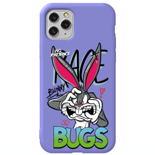 Apple iPhone 11 Pro No Patience Purple Colored Silicone TPU Θήκη