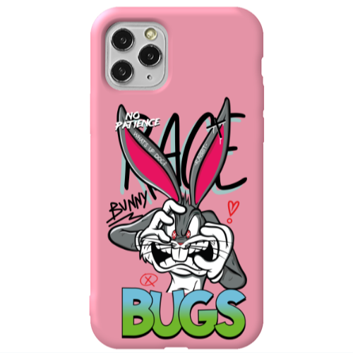 Apple iPhone 11 Pro No Patience Pink Colored Silicone TPU Θήκη