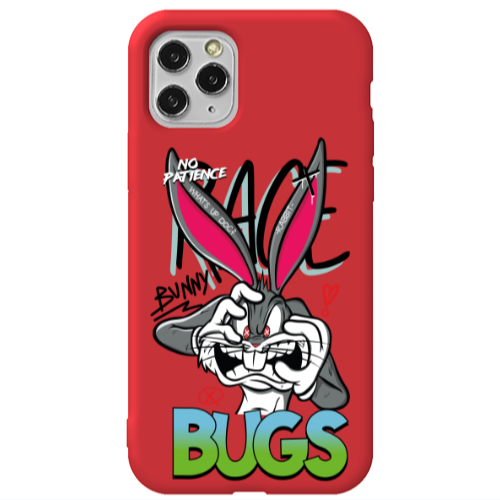 Apple iPhone 11 Pro No Patience Red Colored Silicone TPU Θήκη