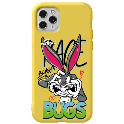 Apple iPhone 11 Pro No Patience Yellow Colored Silicone TPU Θήκη
