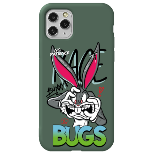 Apple iPhone 11 Pro No Patience Dark Green Colored Silicone TPU Θήκη