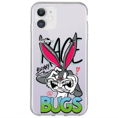 Apple iPhone 12 No Patience Transparent Silicone TPU Θήκη