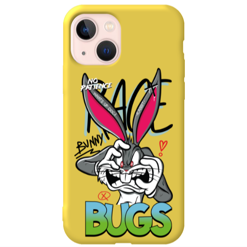 Apple iPhone 13 No Patience Yellow Colored Silicone TPU Θήκη