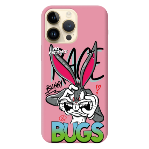 Apple iPhone 13 Pro Max No Patience Pink Colored Silicone TPU Θήκη