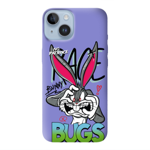 Apple iPhone 14  No Patience Purple Colored Silicone TPU Θήκη