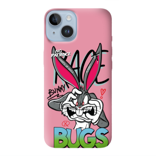 Apple iPhone 14 Plus No Patience Pink Colored Silicone TPU Θήκη